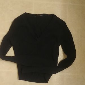 Cropped long sleeved sweater
